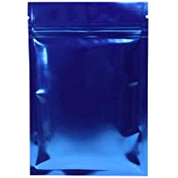Toyvian 100 Bolsas de Embalaje de Aluminio con Cierre de zíploc- Bolsas de Almacenamiento de Alimentos para café…